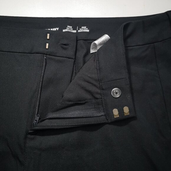 Old Navy Pixie Ladies Size 16 Black Jack High Rise Secret Slim Pockets Pants - Picture 11 of 14